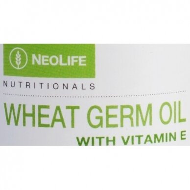 „Wheat Germ Oil with Vitamin E“, vitamino E maisto papildas Neolife